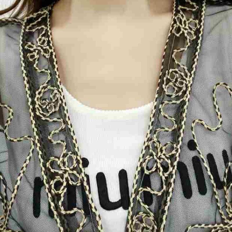 1 PCS Lace Chiffon Cardigan Thin Shawl WomenSun Protection Summer Short Coat Top