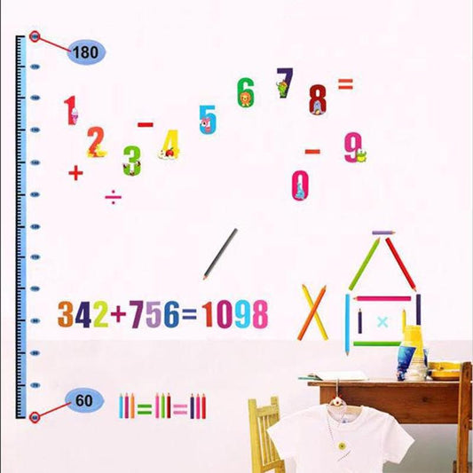 Digital Height Stickers Children 'S Bedroom Wall Stickers Kindergarten Decoration Cartoon