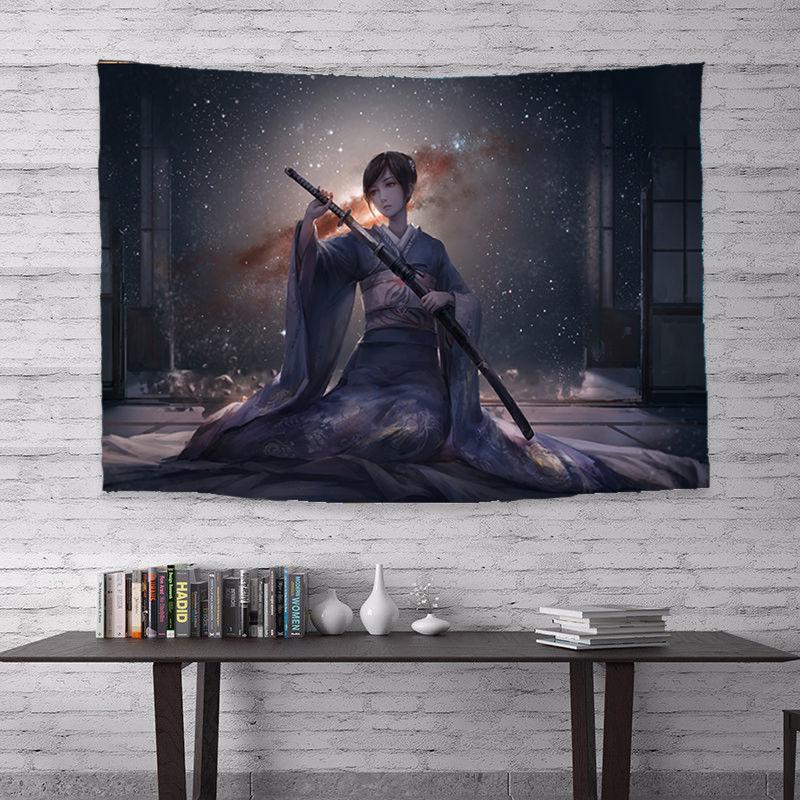 Anime Background Tapestry Dormitory Bedside Must-have Wall Cloth Household Room Decoration Hanging Cloth