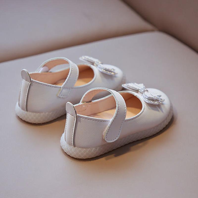 Children Shoes Girls Flat Heel Princess Dance Sandals Kids Shoes Glitter Leather Fashion Girls Party Dress Wedding Shoes