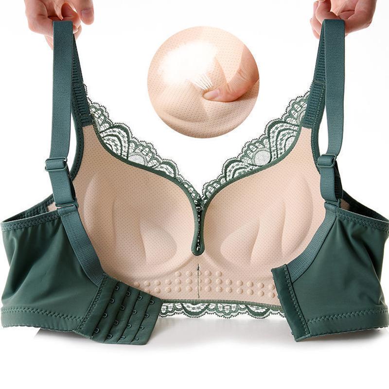 High Quality Natural Latex Underwear Small Breasted Women Gather Close Breast Bra Non-wireless Non-marking Adjustable Bra