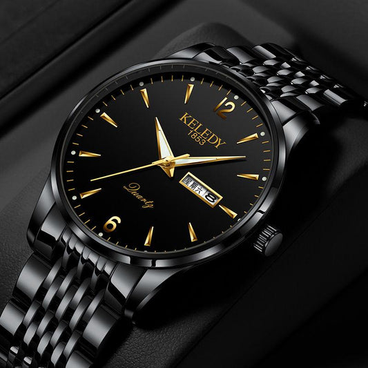 Automatic Watch Men Dial Business Mechanical Self Winding Calendar Watch