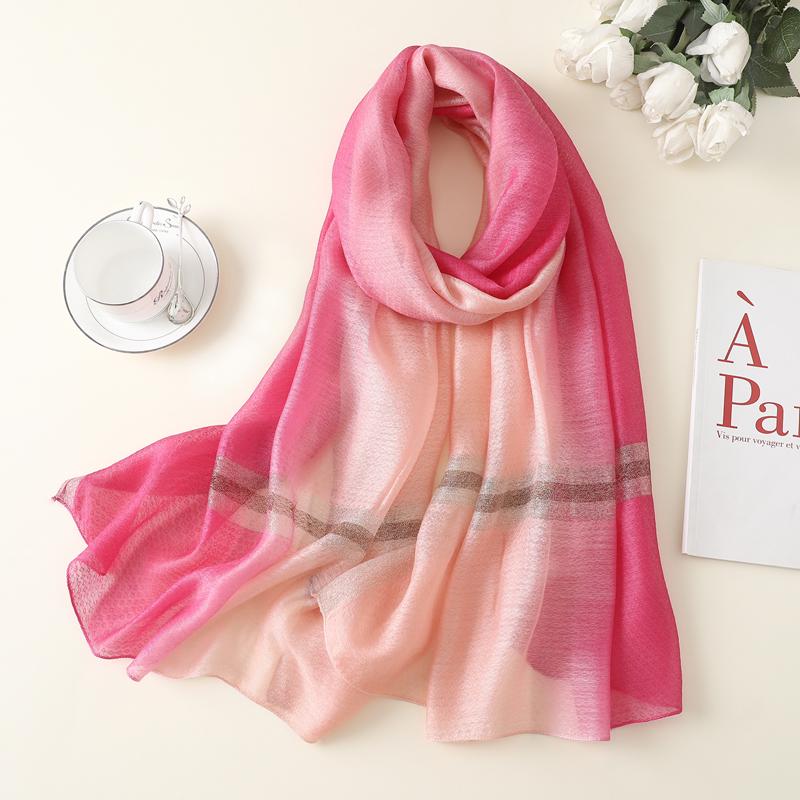 Chiffon Ultra-thin Breathable Tourist Sunscreen Essential Boutique Scarf Women Foulards Shawl