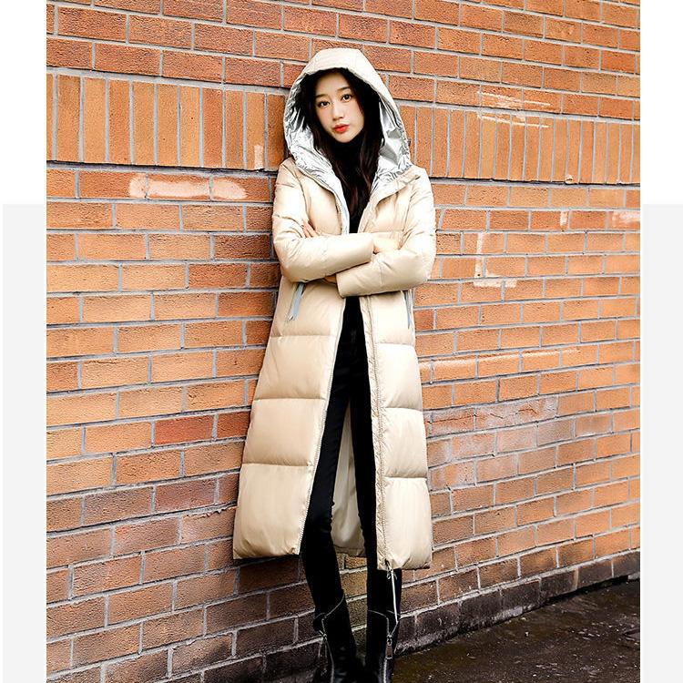 Women's Long Padded Coat Slim Slimming Thick Warm Winter Padded Jacket All-match Padded Jacket