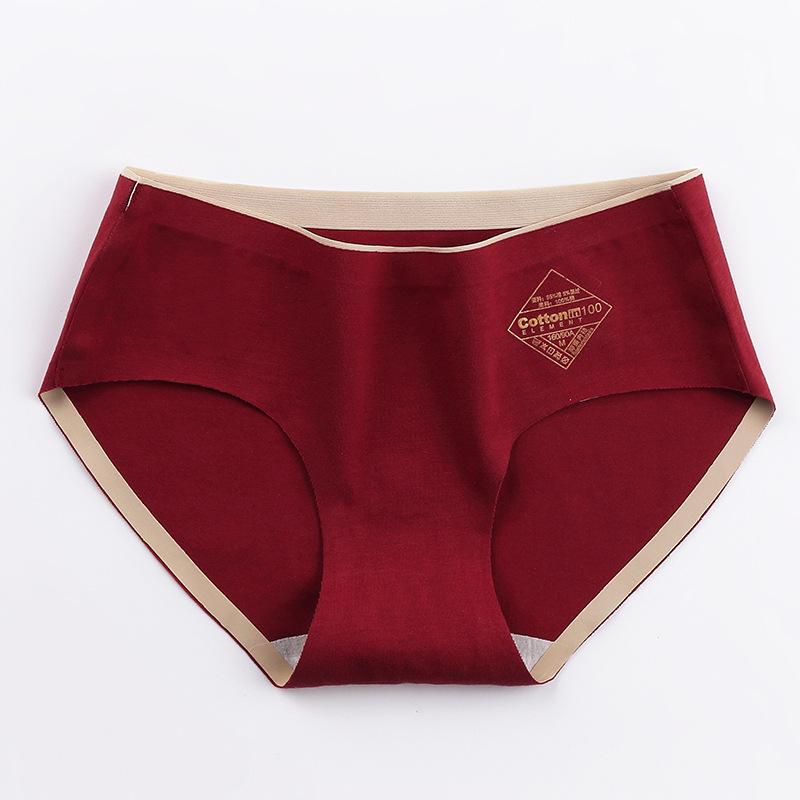 4Pcs/Set Women's Cotton Panties M-XL Comfortable Underpants Female Plus Size Solid Color Briefs