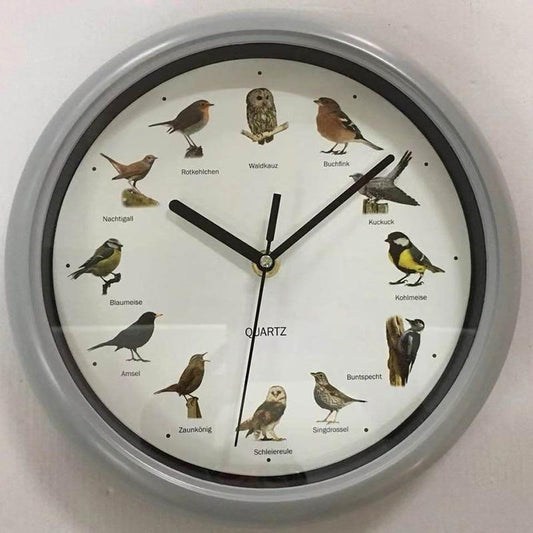 Creative Wall Clock Northern Europe 12 Kinds of Birds Hourly Time Clock Smart Turn on Good Night and Dream Function Wall Wall Clock