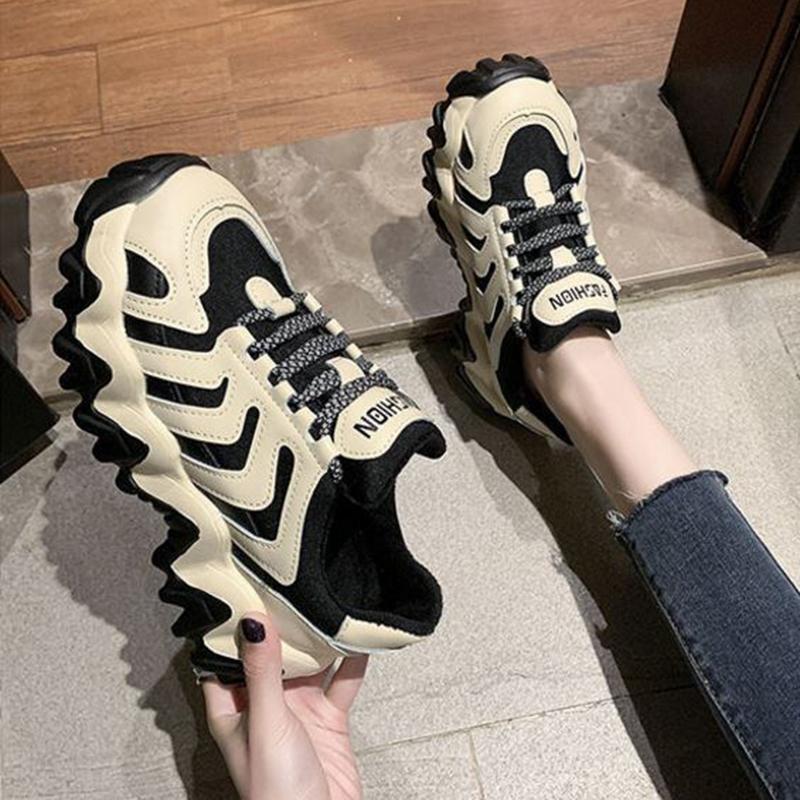 Daddy Shoes Spring Single Shoes Summer Thick-soled Increase All-match Student Sports Casual Women's Shoes