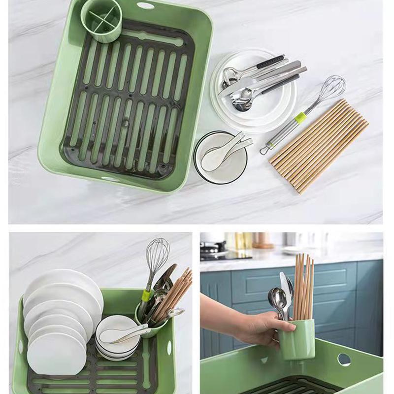 Household Large Tableware and Chopsticks Drain Rack Storage Box Kitchen Sink Storage Racks Small Dishes And Chopsticks Storage Rack