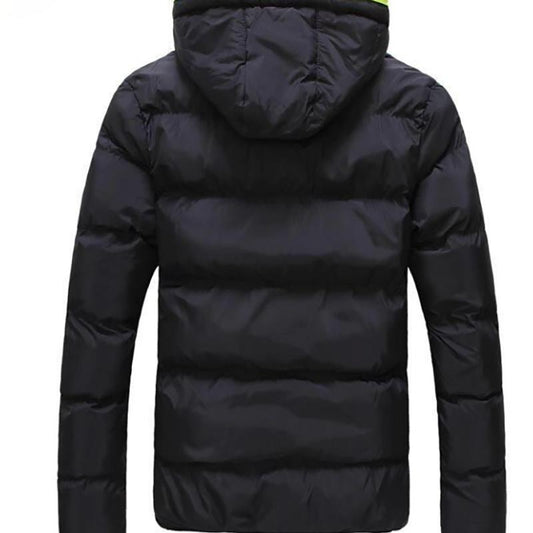 Men's Feather-padded Jacket Lightweight Casual Men's Jacket Autumn and Winter Youth Hooded Jacket