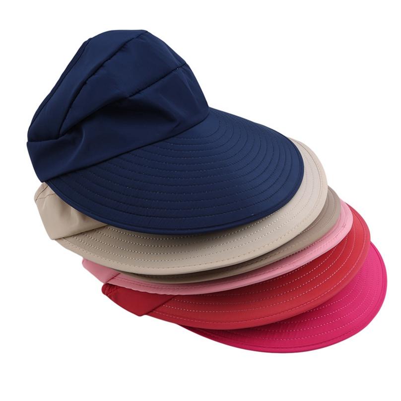 Foldable Summer Hats Women UV Protection Sun Hat Visor Sunscreen Floppy Cap Female Outdoor Beach Hat