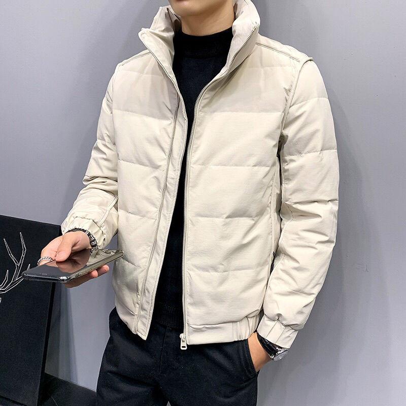 Winter Men's Down Jacket Men's Short Stand Collar Down Jacket Young Students Korean Version of The Trend Down Jacket Men's Clothing