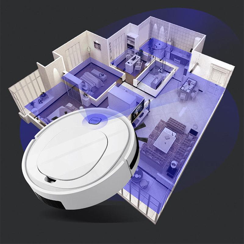 Robot Vacuum Cleaner Visual Navigation APP Virtual Barrier Breakpoint Continuous Cleaning,Draw Cleaning Area on Map