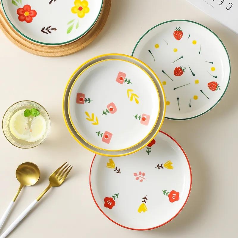 Girl's Cabbage Plate Ceramic Cute Creative Dish Cooking Porcelain Dish Household Dish