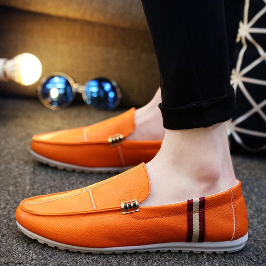 Men Loafers Comfortable Flat Shoes Slip on Leather Driving Shoes Spring Summer Casual Shoes