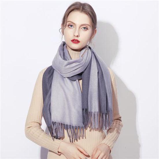 Fashion Winter Cashmere Like Scarf Women Pashmina Shawls and Wraps Hijab Female Warm