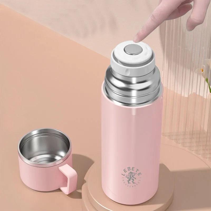 316 Stainless Steel Vacuum Flask with Lid Drinking Cup Male and Female Water Bottle Large-capacity Vacuum Flask Insulation Cup