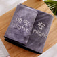 Good Morning Good Night Month Letter Pattern Bath Towels Are Softer Than Pure Cotton Absorbent and Non-linting Household Towel Sets