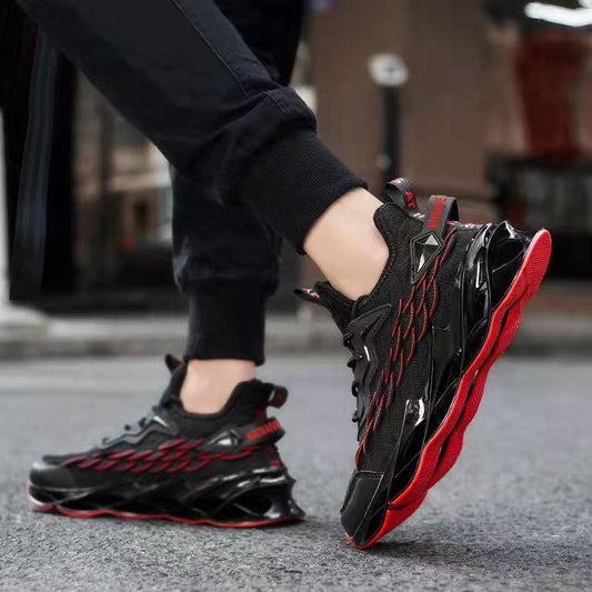 Men's Spring Flying Woven Mesh Shoes Breathable Leisure Sports Shoes Fitness Running Shoes Student Coconut Shoes