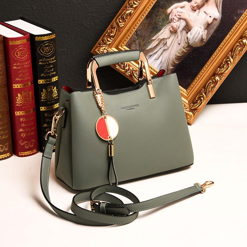 Ladies Bag Soft Leather One Shoulder Messenger Bag Fashion Large Capacity Handheld Leather Texture