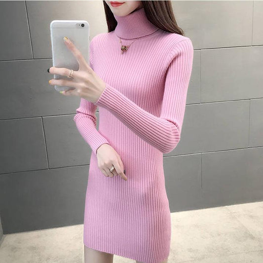 Knitted Women Sweater Dress Women 2019 Autumn Winter Party Dress Vestidos Bodycon Dresses