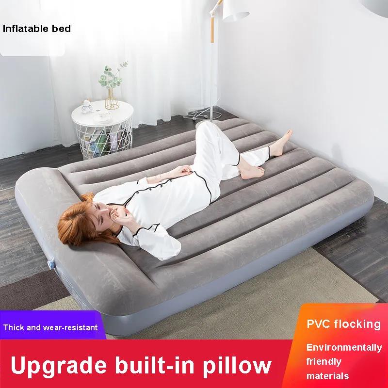 Household Lazy Bed Thickened and Enlarged Single/double Inflatable Bed Outdoor Folding Portable Air Bed