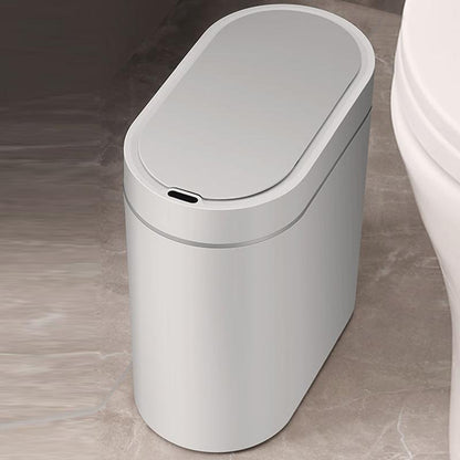 Narrow Flat Gap Smart Sensor Trash Can Automatic Electric Covered Bathroom Household Toilet Living Room Wastebasket