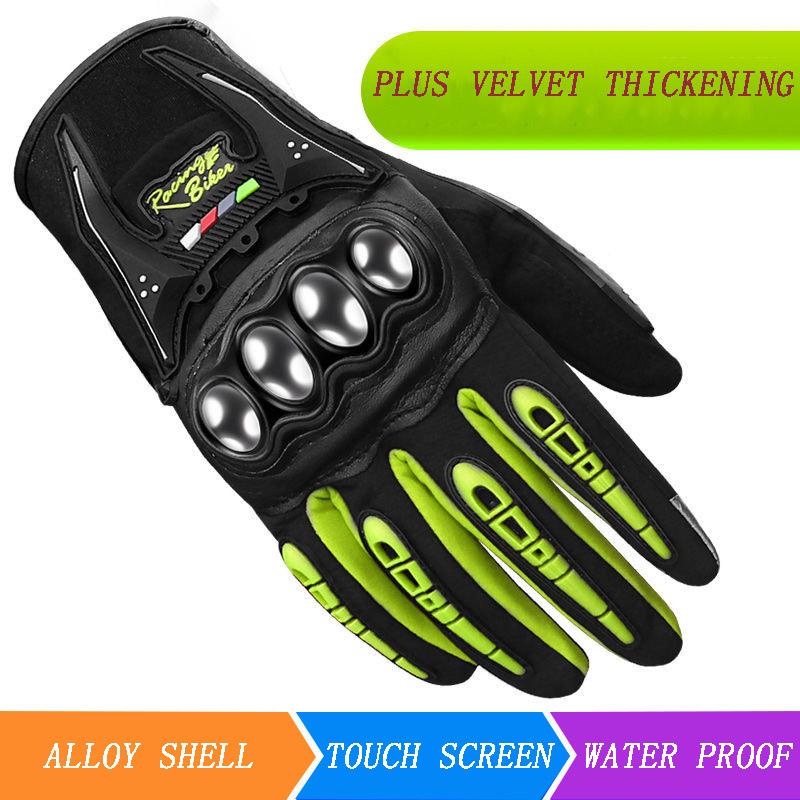 Motorcycle Gloves Winter Warm Handguards Knight Gloves Men and Women Motorcycle Riding Gloves Waterproof and Drop-proof Touch Screen