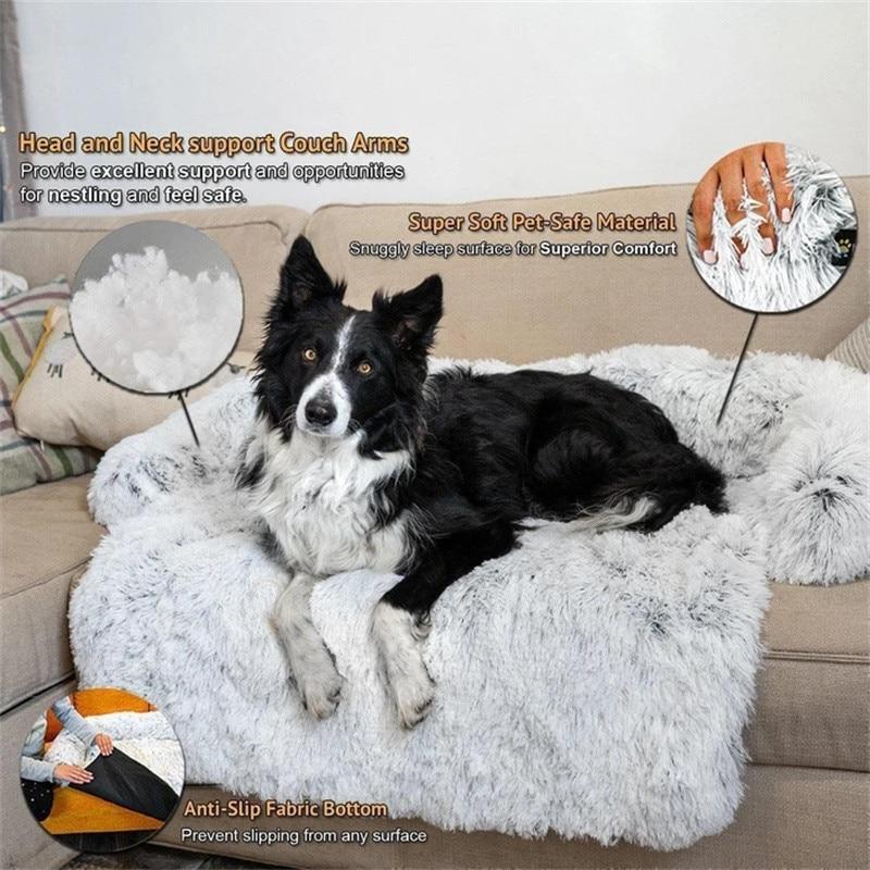 Large Dog Mat Sofa Dog Bed XXL Pad Blanket Cushion Home Washable Rug Winter Warm Pet Cat Bed Mat For Couches Car Floor Protector