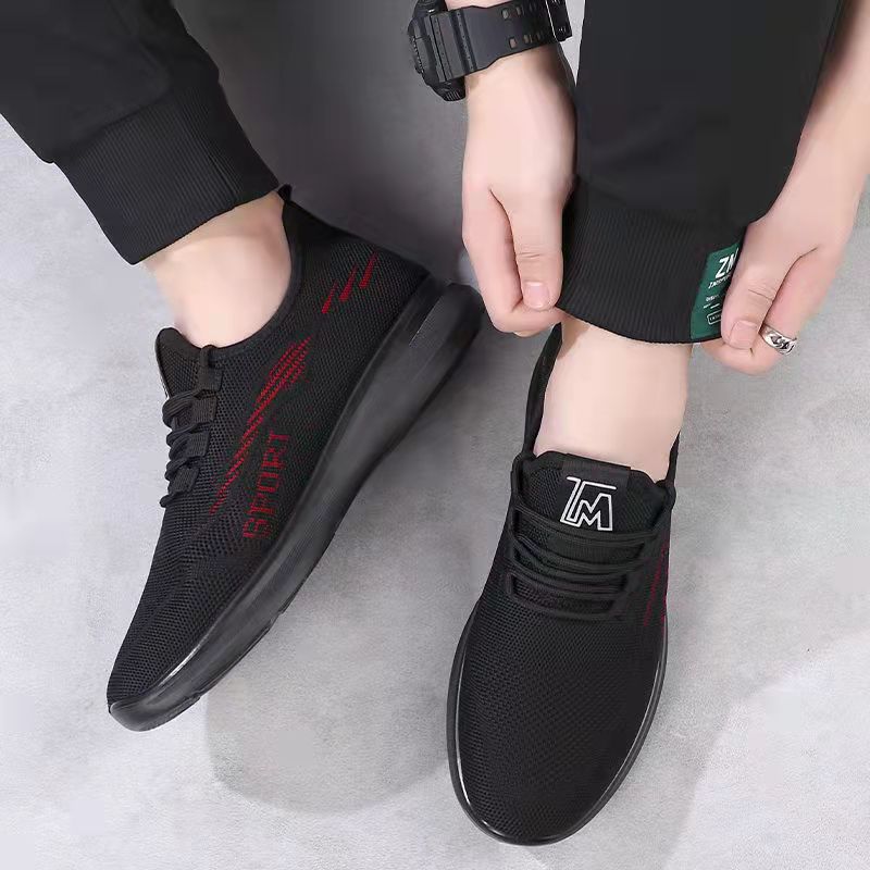 Men's Soft-soled Old Beijing Cloth Shoes Spring and Summer Men's Shoes Sneakers Dad Casual Shoes Husband Work Mesh Shoes