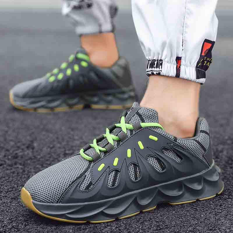 Plus Size 36-45 Fashion Summer Men Mesh Sneakers Low-top Wear-resistant Running Basketball Shoes Non-slip Shockproof Blade Shoes