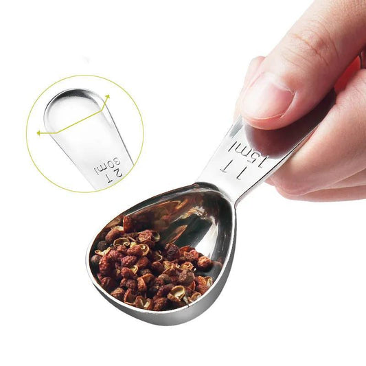 15ml 30ml Tablespoon Coffee Measuring Scoop Set 304 Stainless Steel Measuring Spoons for Coffee Tea