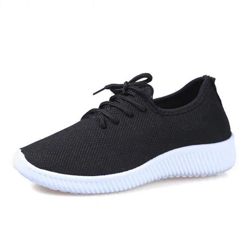 Cloth Shoes Women's Autumn and Winter Plus Velvet Cotton Shoes Flat Single Shoes Wild Mother Shoes Warm Sports Shoes