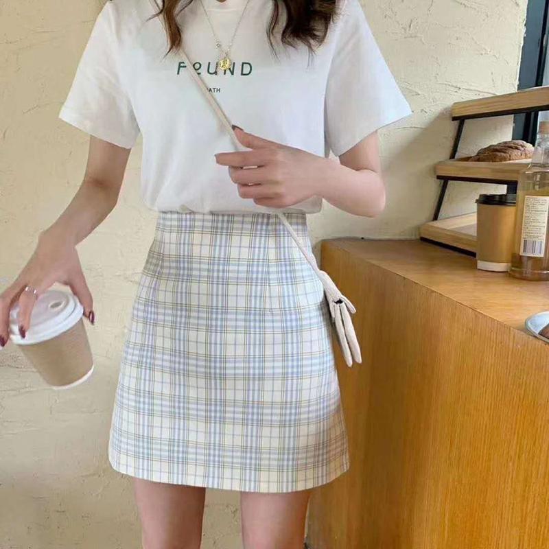 Women High Waist Pleated Skirt School Girl Plaid A-Line Flare Skater Short Skirt Uniforms Cosplay Sweet Girls