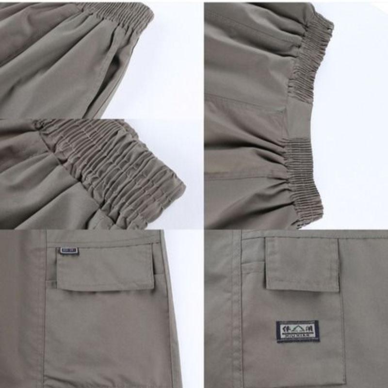 Summer Men's Loose Shorts Middle-aged and Elderly People Wear Shorts Beach Five-point Pants Dad Casual Big Pants