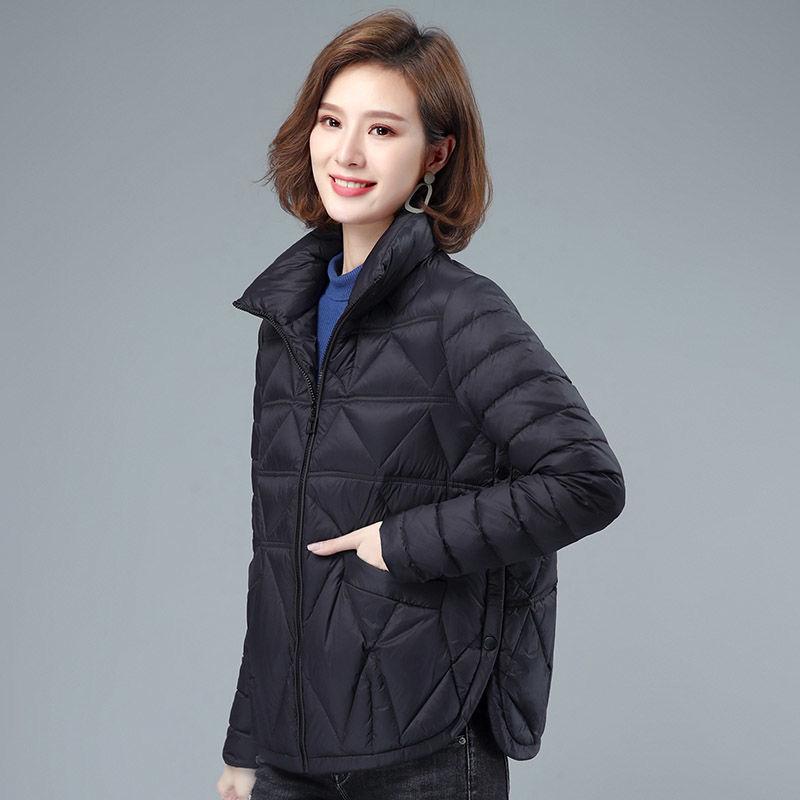 Women's Down Padded Jacket Short Light Thin Padded Jacket Cotton-padded Jacket Casual All-match Warmth and Light Winter Jacket