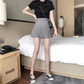 Pleated School Mini Skirt, Pleated Tennis Skirt, Japan Korean Fashion Kawaii Retro Vintage Skirt