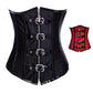 Brown Steampunk Corset Steam Punk Corsets Women Outwear Boned Bustier Metal Locks Gothic Gorset Sexy