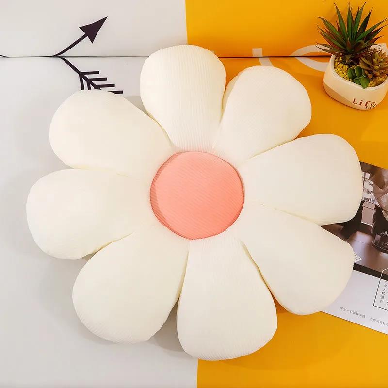 Small Daisy Cushion Cushion Small Flower Cushion Flower Cushion Sun Flower Cushion Household Seat Cushion Eight Petals