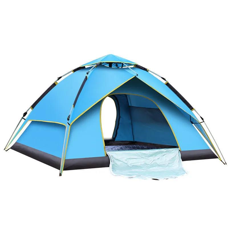 Outdoor Tent Camping 3-4 People Thickening Rainproof Outdoor Camping Automatic Quick Opening Portable Park Tent