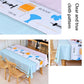 Tablecloth Waterproof and Oil-proof Disposable Pvc Table Mat Desk Cover Cloth Nordic Rectangular Home Coffee Table Cloth Fabric