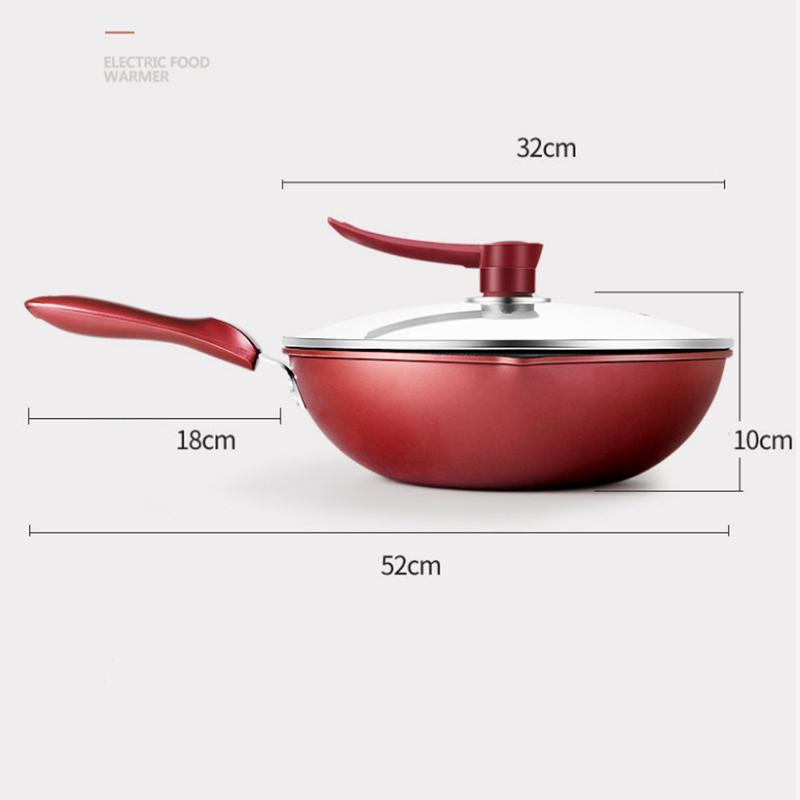 Maifan Stone Frying Pan Non-stick Pot Induction Cooker Cooking Pot Gas Iron Pot Household Cooking Without Oil Smoke Multi-function