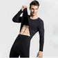 Men Winter Thermal Underwear O-neck Tops Pants Male Autumn Clothes Tight Suit Thicken Windproof Comfortable Soft Lining Long Sleeve High Elasticity