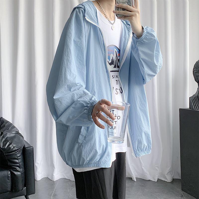 Thin Sun Protection Clothing Men's Summer Light and Thin Breathable Ice Silk Quick-drying Men and Women Outdoor Sun Protection Clothing Fishing Hoodie