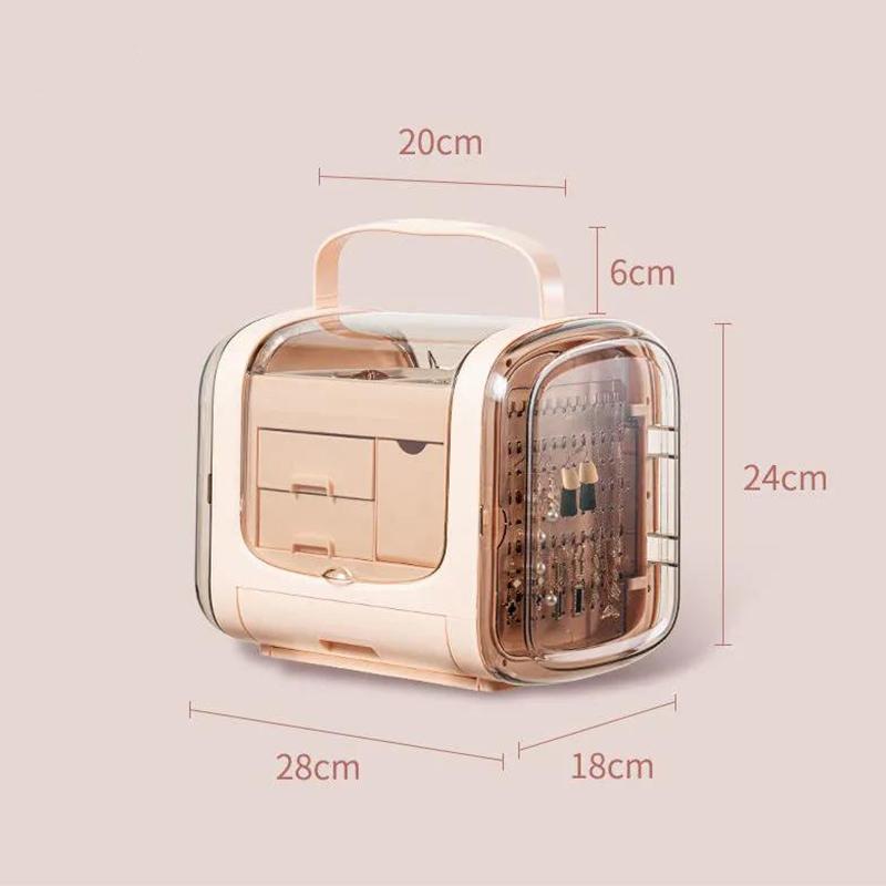 Jewelry Organizer Portable Necklace Earrings Rings Jewelry Box Packaging Storage Organizador