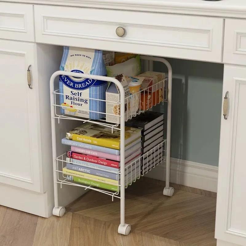 Metal Bathroom Kitchen Storage Rack Rack Seasoning Rack Multi-functional Storage and Finishing Large-capacity Rack Rack Kitchen Supplies