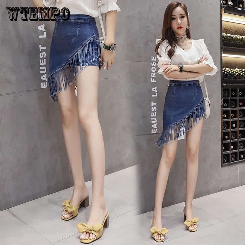 Jeans Skirt Sexy Women High Waist Short Pencil Summer Pants for Women