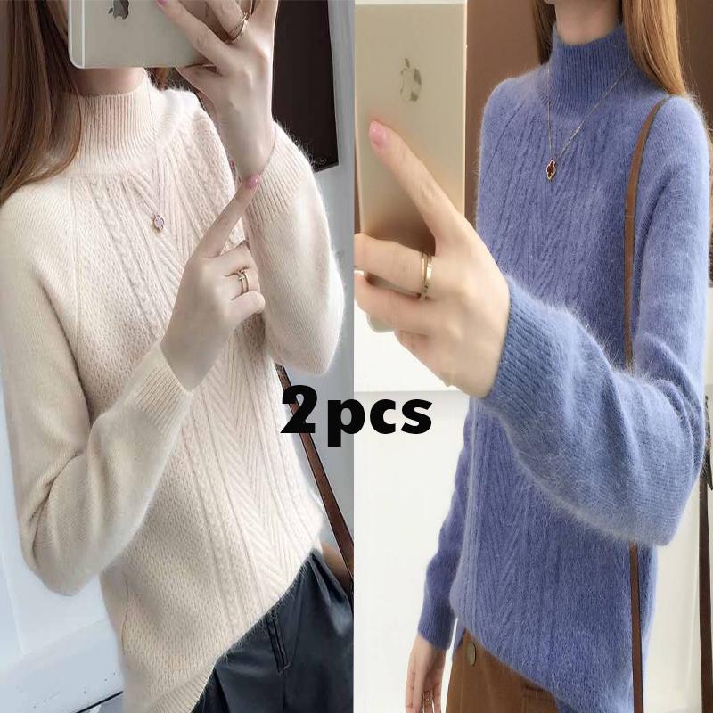 Cashmere Sweater Women Turtleneck Women's Plus Size Knitted Winter Women Warm Sweaters Female Jumper