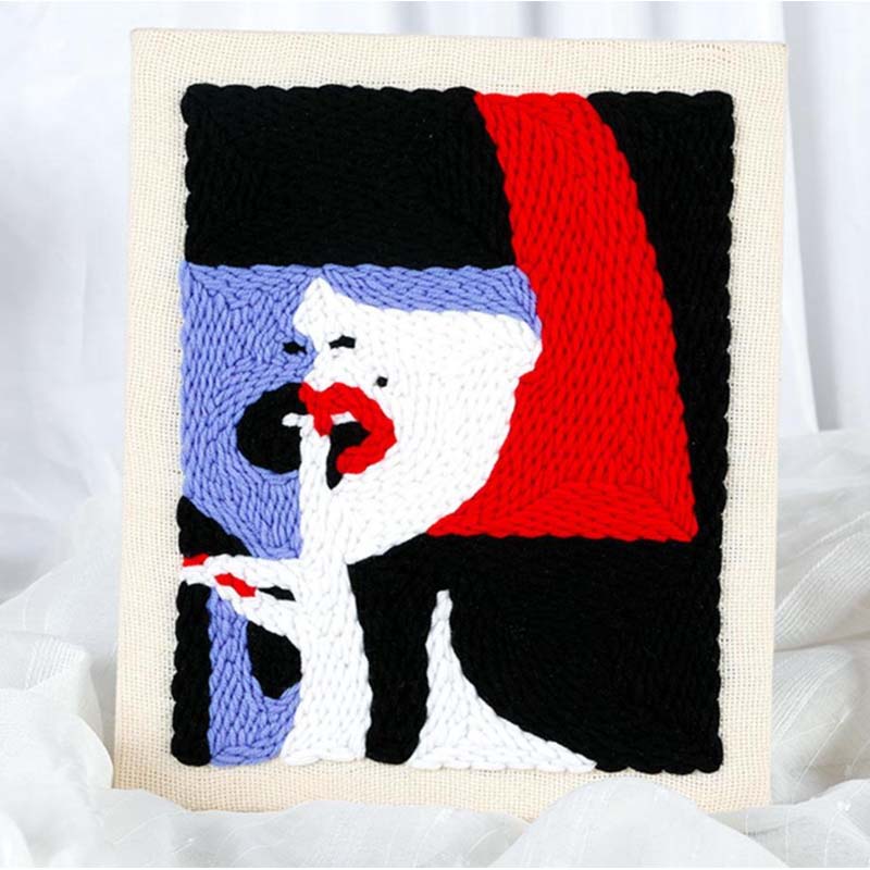 Russian Stamp Embroidery Urban Beauty Handmade Material Package Wool Decorative Painting Decompression Creative Handmade Diy