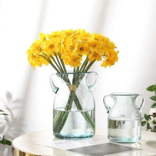 6 Bunches of Daffodils Simulation Artificial Flowers Silk Flowers Small Fresh Home Living Room Vase Flower Arrangement Decoration Ornaments