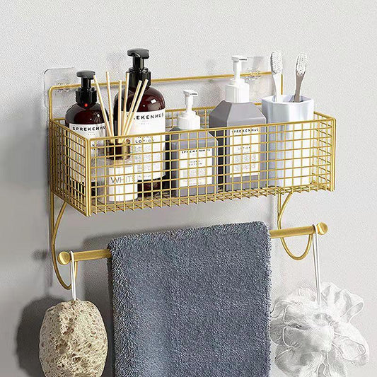 Bathroom Storage Rack Toiletries Storage Towel Rack Bathroom Cosmetics Storage Wall Rack Kitchen Condiment Storage Rack Kitchen Spice Rag Storage Rack